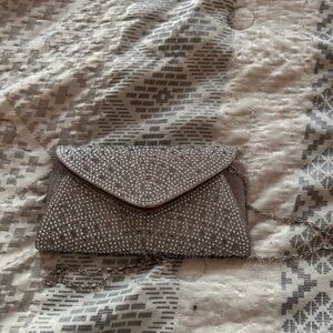Elegant Silver Clutch Bag